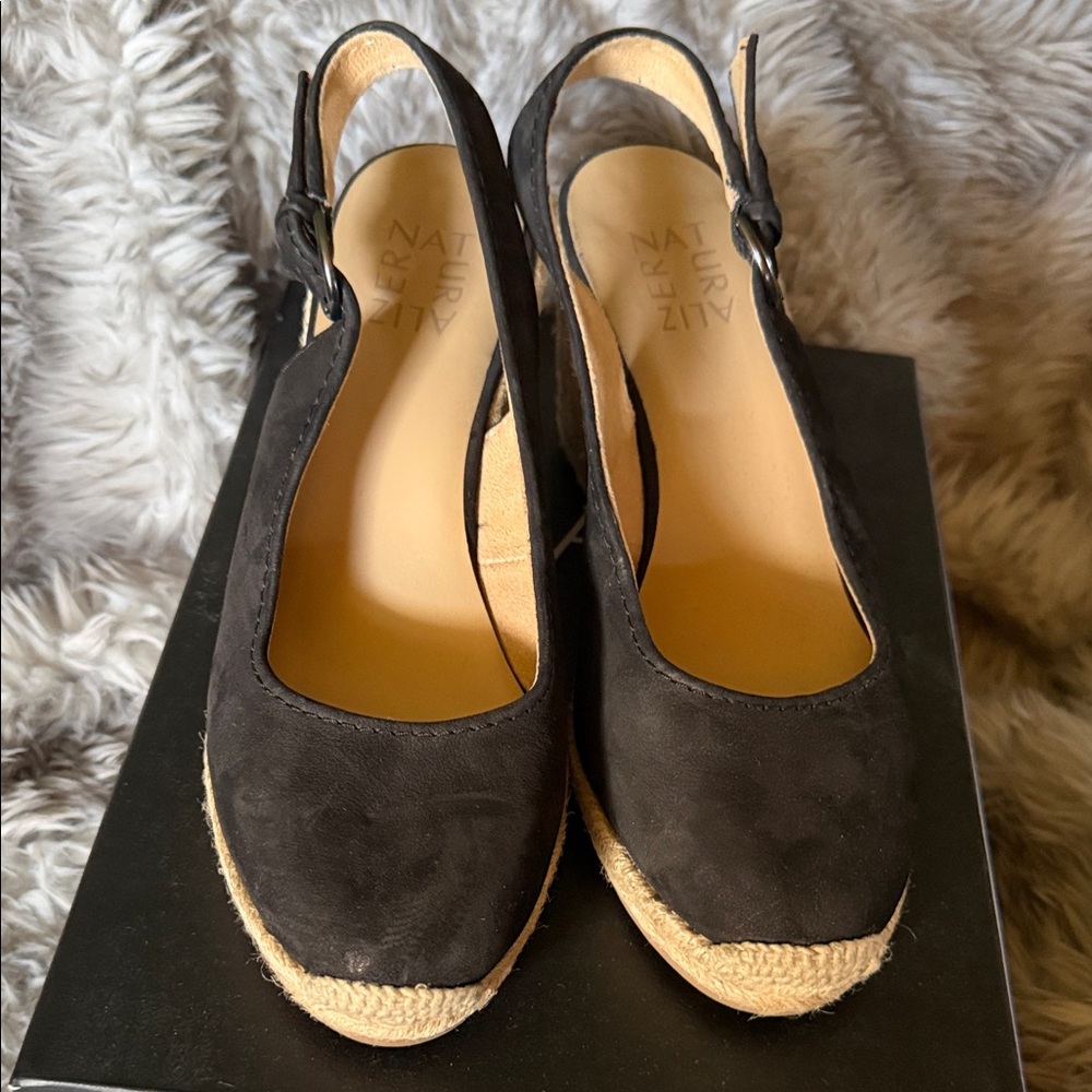 Naturalizer Dark Espadrille Slingbacks